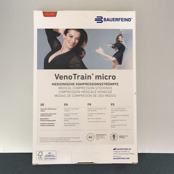 Bauerfeind VenoTrain Micro Compression Stockings (Black) - Picture 5 of 14